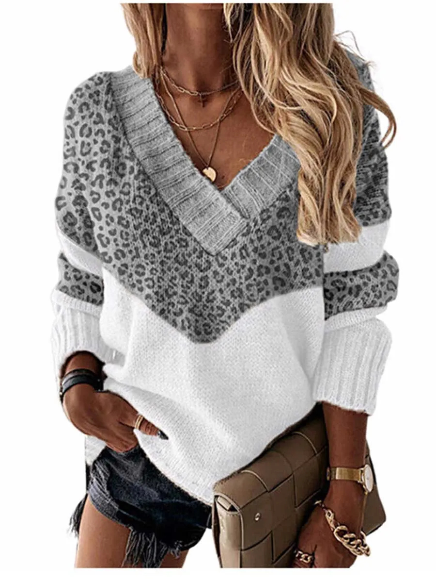 Stunncal Knit  V Neck Sweater（8 colors）