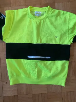 STYLEVIS Sweatshirt with front zip pocket - Yellow/Black S
