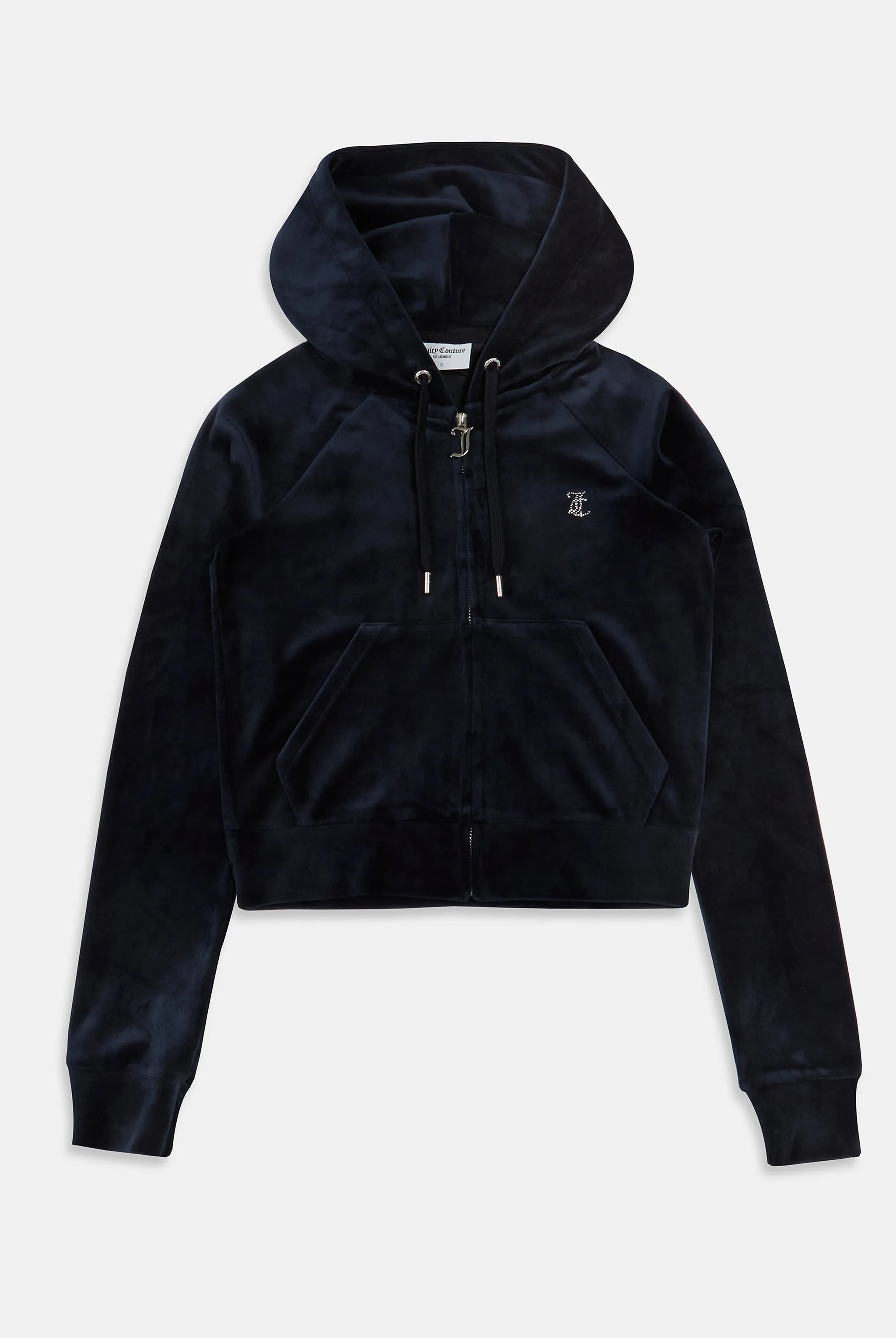 TAURUS' NIGHT SKY DIAMANTÉ VELOUR ZIP-THROUGH HOODIE