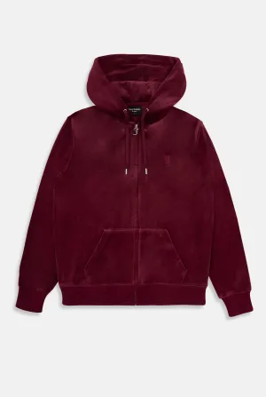 TAWNY PORT CLASSIC VELOUR OVERSIZED HOODIE