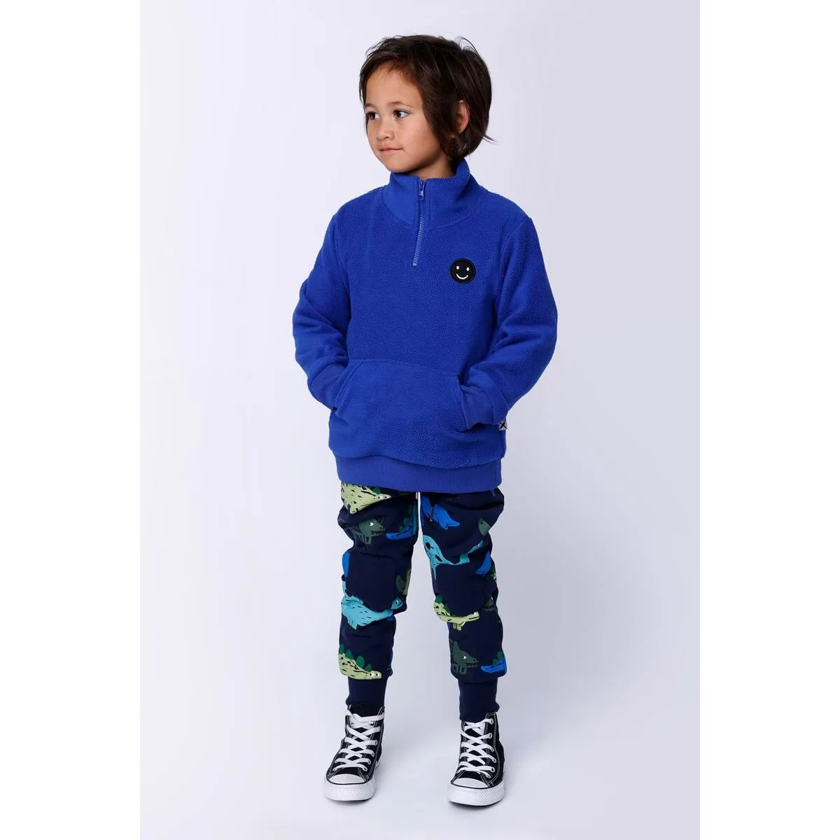 Teddy Half Zip Crew