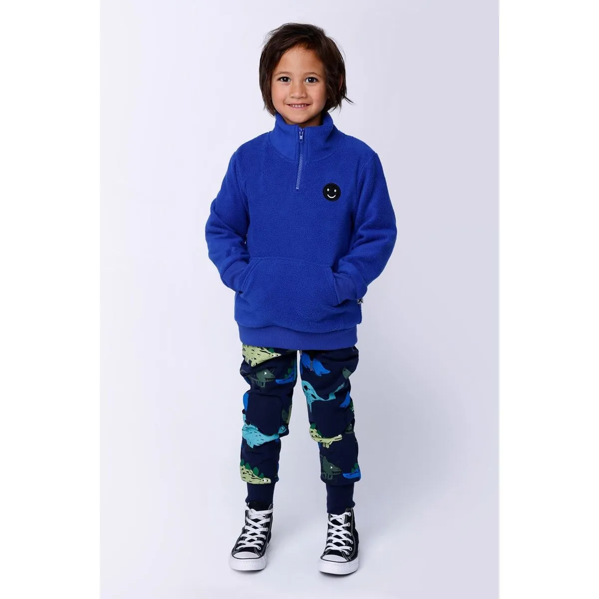 Teddy Half Zip Crew