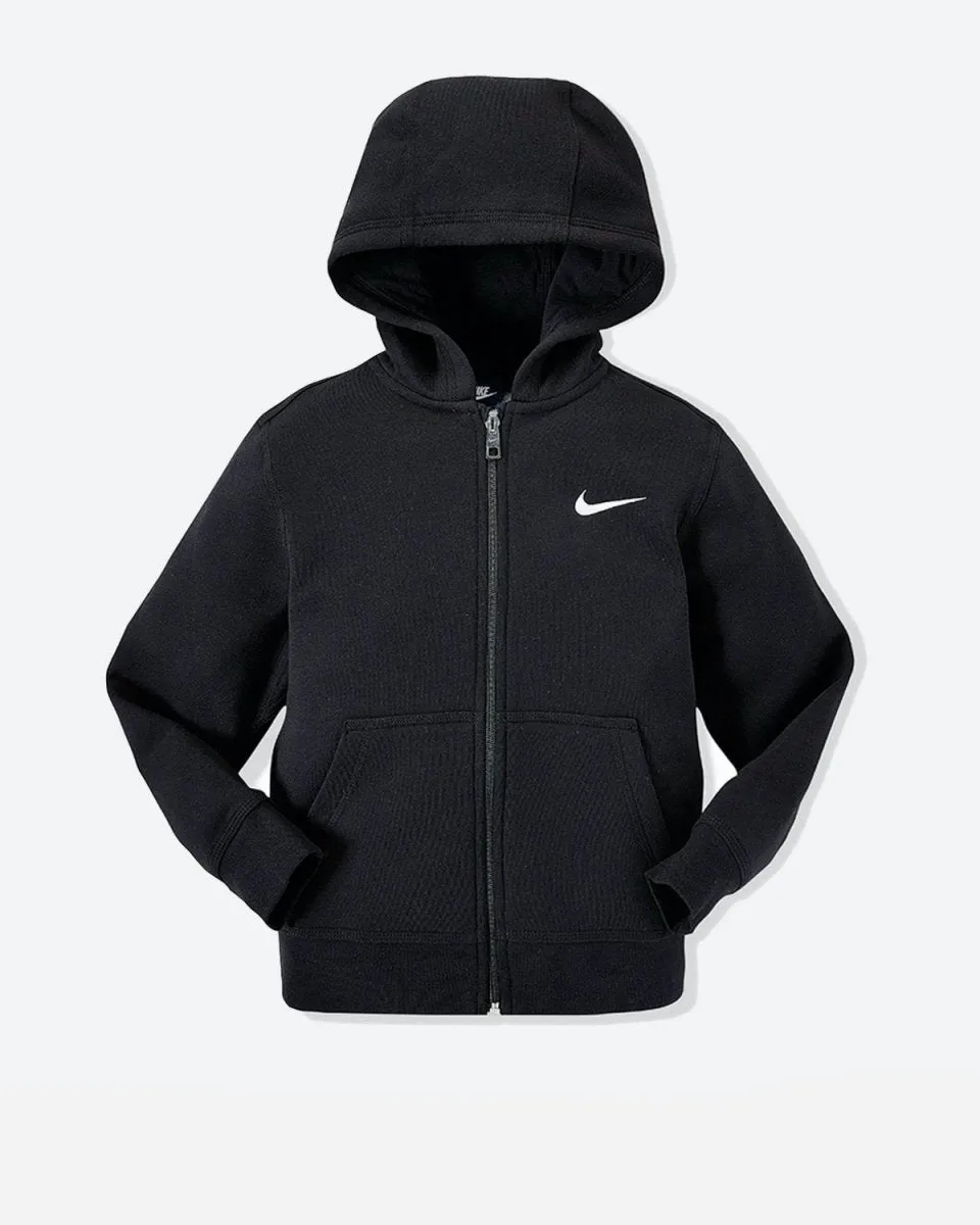 Teens Full Zip Hoodie - Black