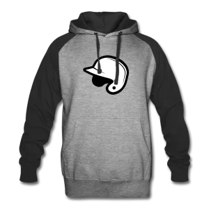 UNISEX BASEBALL HELMET Colorblock Hoodie