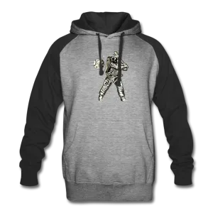 UNISEX BASEBALL PLAYER IN SPACE Colorblock Hoodie