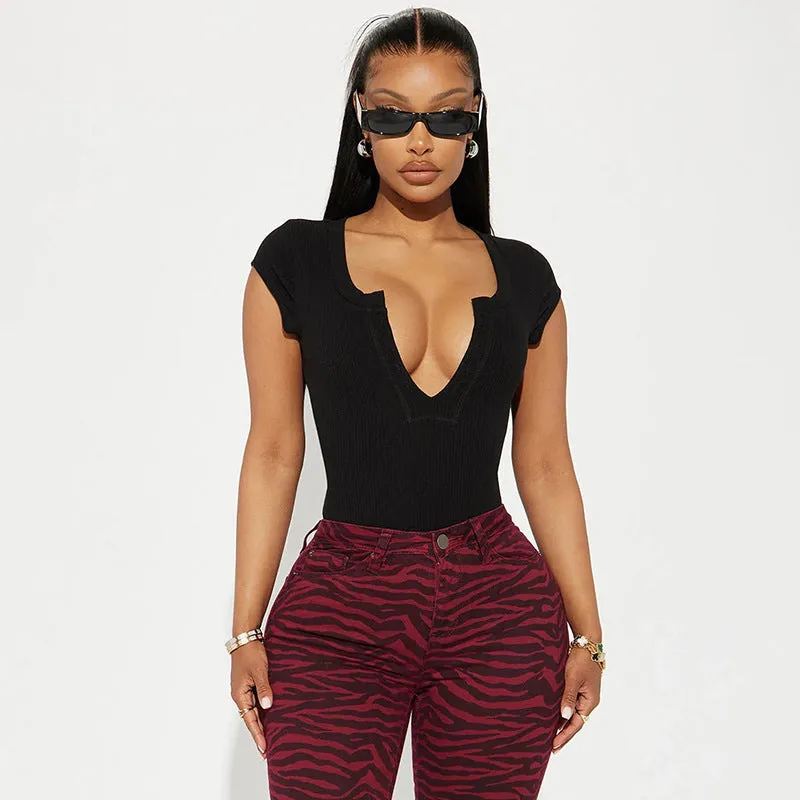 V neck Basic Jumpsuit
