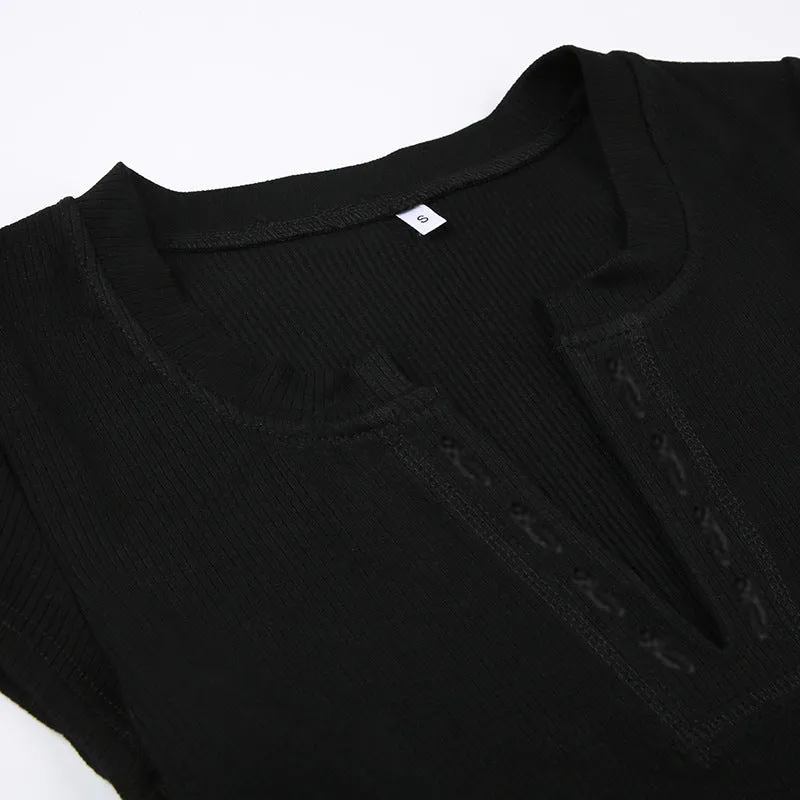 V neck Basic Jumpsuit
