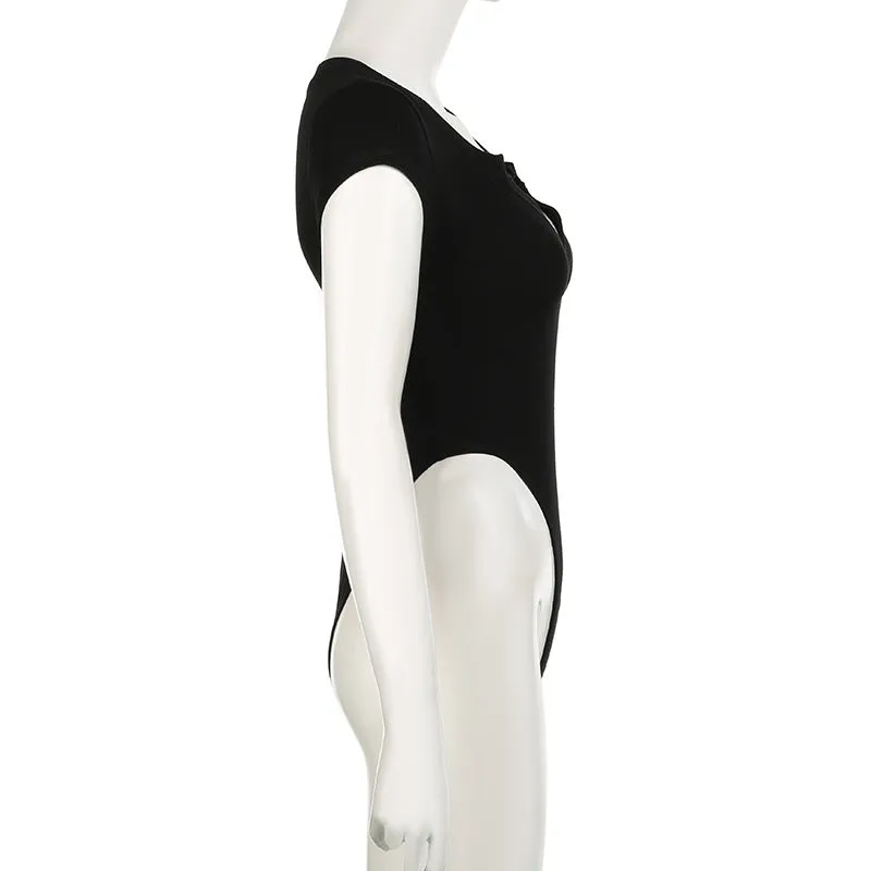 V neck Basic Jumpsuit