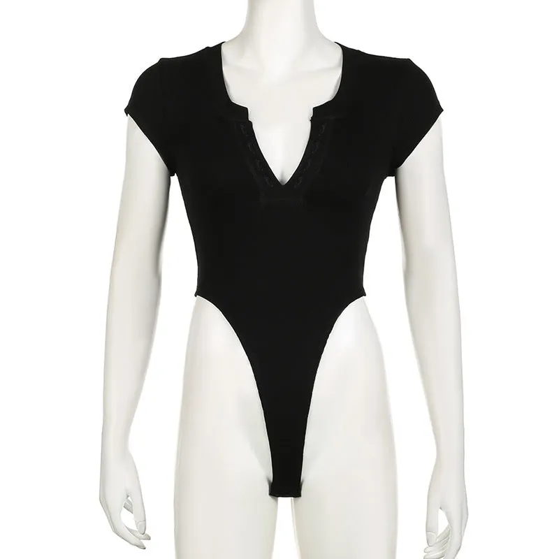 V neck Basic Jumpsuit