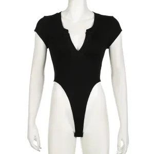 V neck Basic Jumpsuit