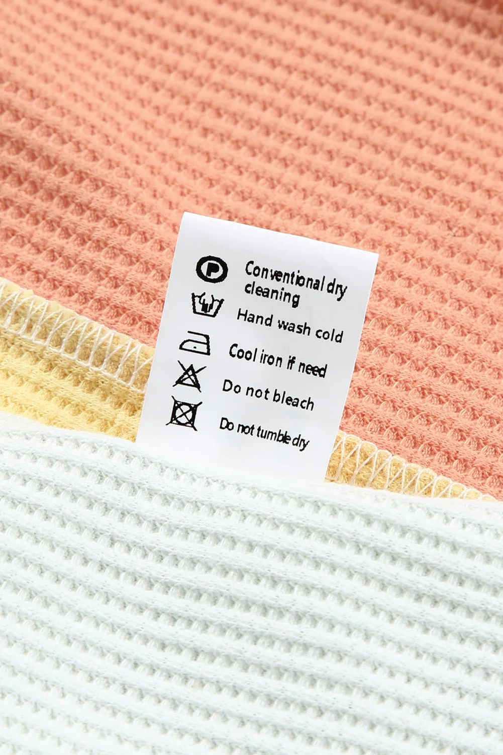 V-Neck Waffle Knit Tank Top