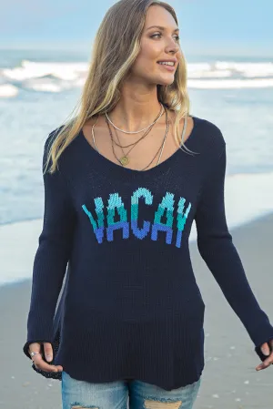 Vacay V-Neck Cotton Sweater
