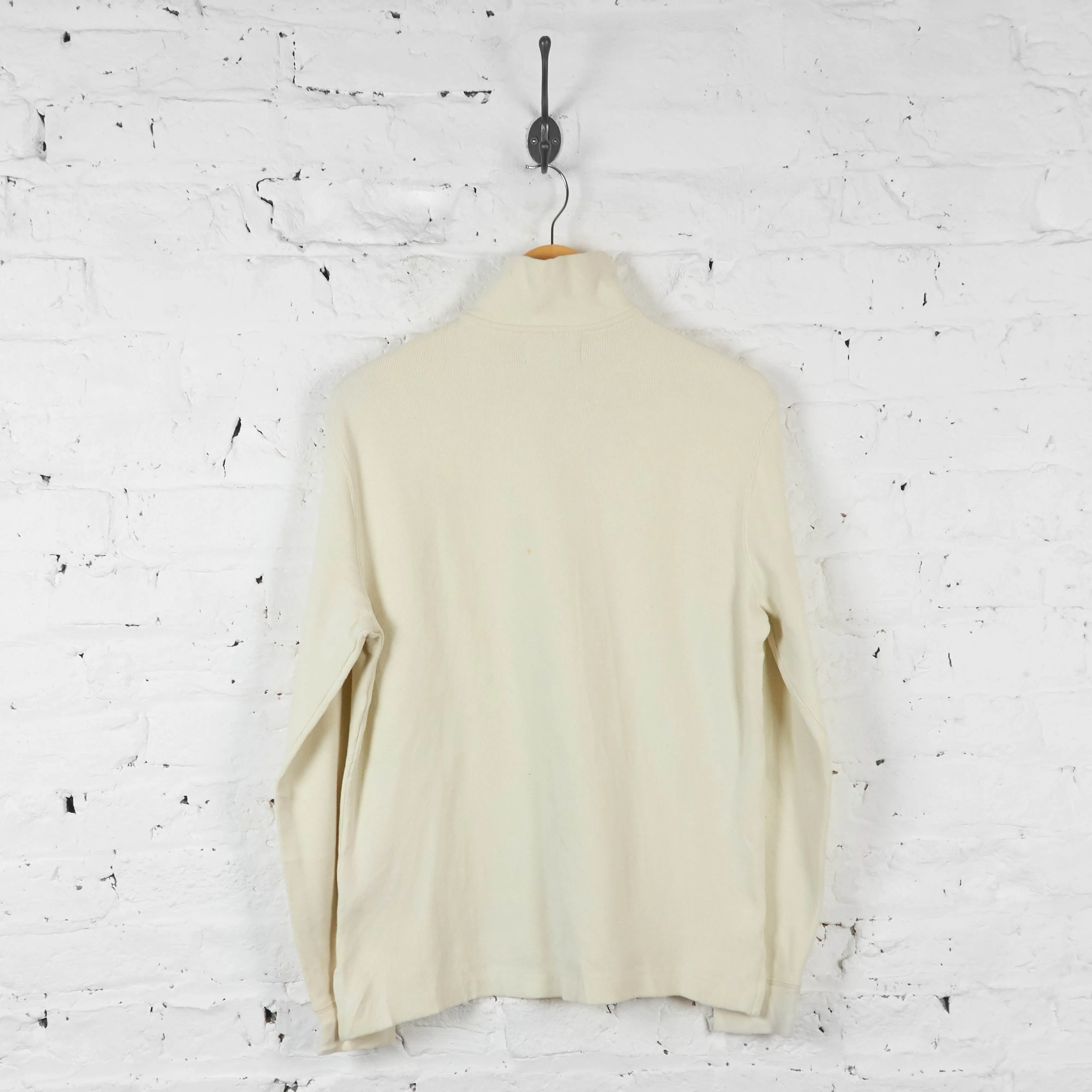 Vintage Ralph Lauren 1/4 Zip Sweatshirt - Cream - S