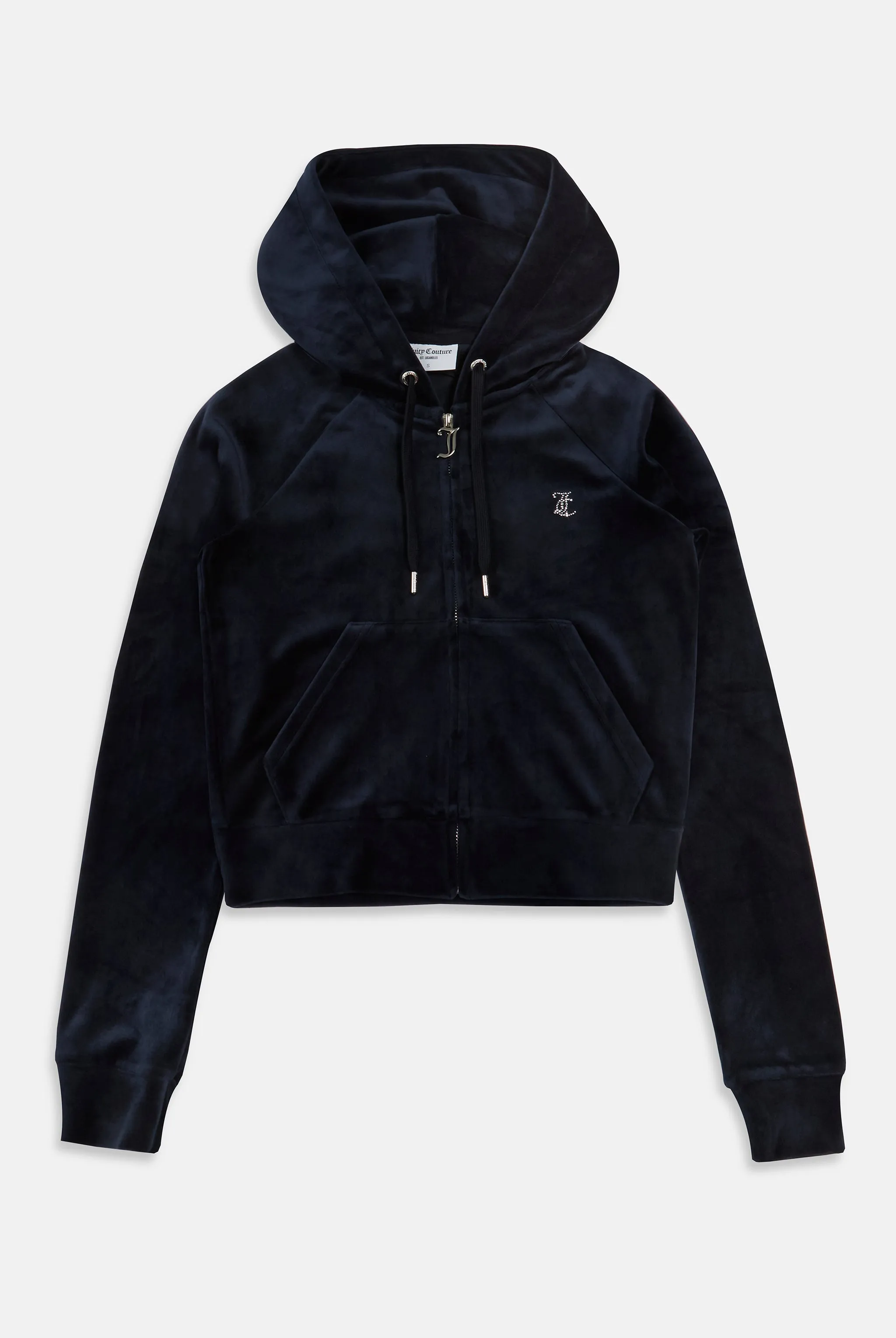 'VIRGO' NIGHT SKY DIAMANTÉ VELOUR ZIP-THROUGH HOODIE