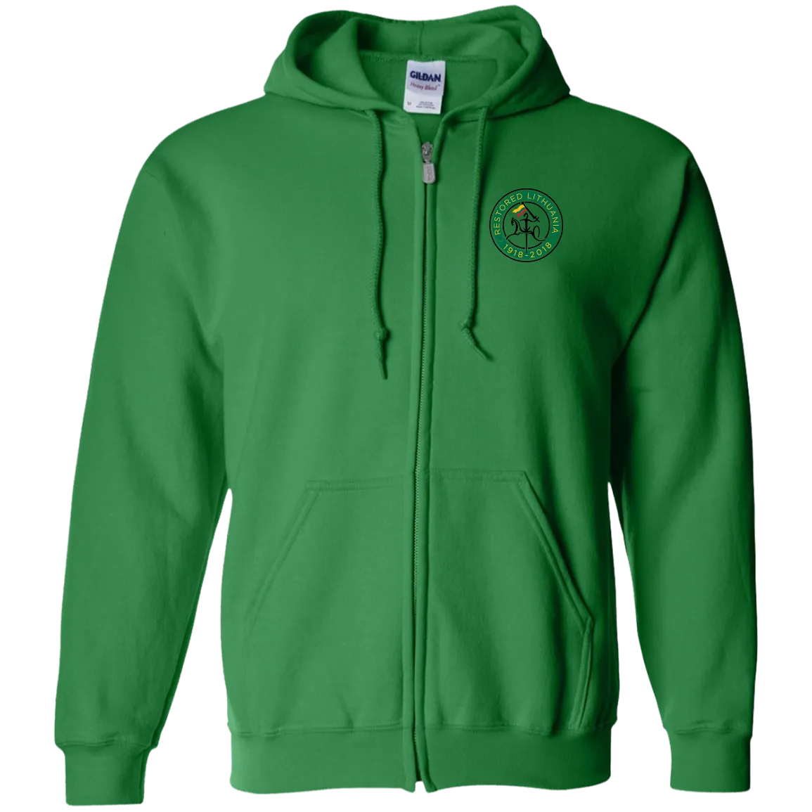 Vytis Restored - Men/Women Unisex Comfort Full-Zip Hoodie