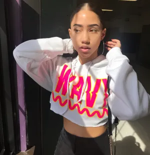 Wavy | White Hoodie
