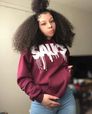 White Sauce | Maroon Hoodie