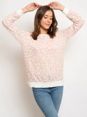 WOMEN'S LONG SLEEVE PRINT TOP