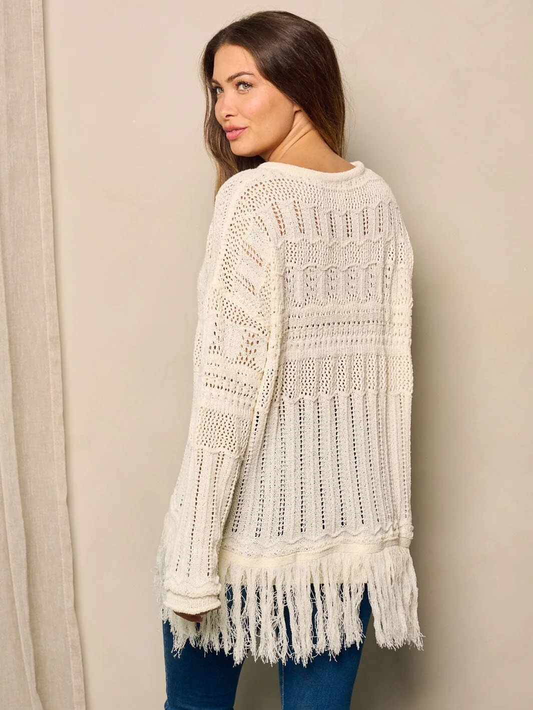 WOMEN'S LONG SLEEVE V-NECK TUNIC TOP