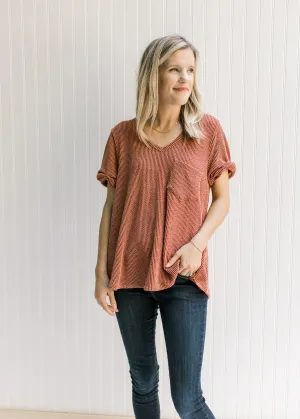 X Rust Corded Tee
