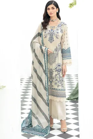 Y-503 |  Ramsha Riwayat Luxury Lawn vol 7 Collection | Unstitched Lawn Embroidered Suits