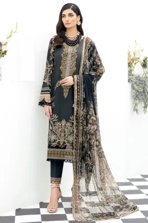 Y-504 |  Ramsha Riwayat Luxury Lawn Vol 7  Collection | Unstitched Lawn Embroidered Suits