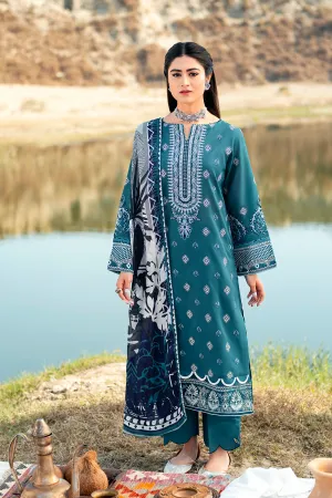 Y-603  |  Ramsha Riwayat Luxury Lawn Vol 7Collection | Unstitched Lawn Embroidered Suits
