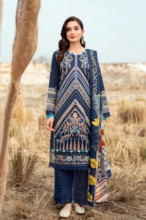 Y-608  |  Ramsha Riwayat Luxury Lawn Vol 7 Collection | Unstitched Lawn Embroidered Suits
