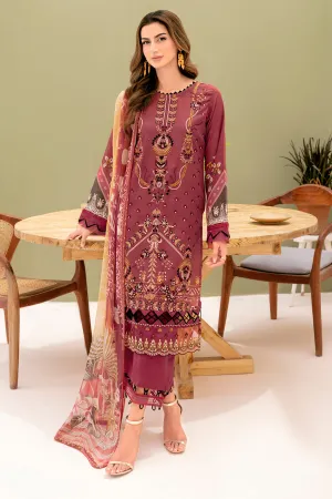 Y-708 |  Ramsha Riwayat Luxury Lawn Vol 7 Collection | Unstitched Lawn Embroidered Suits